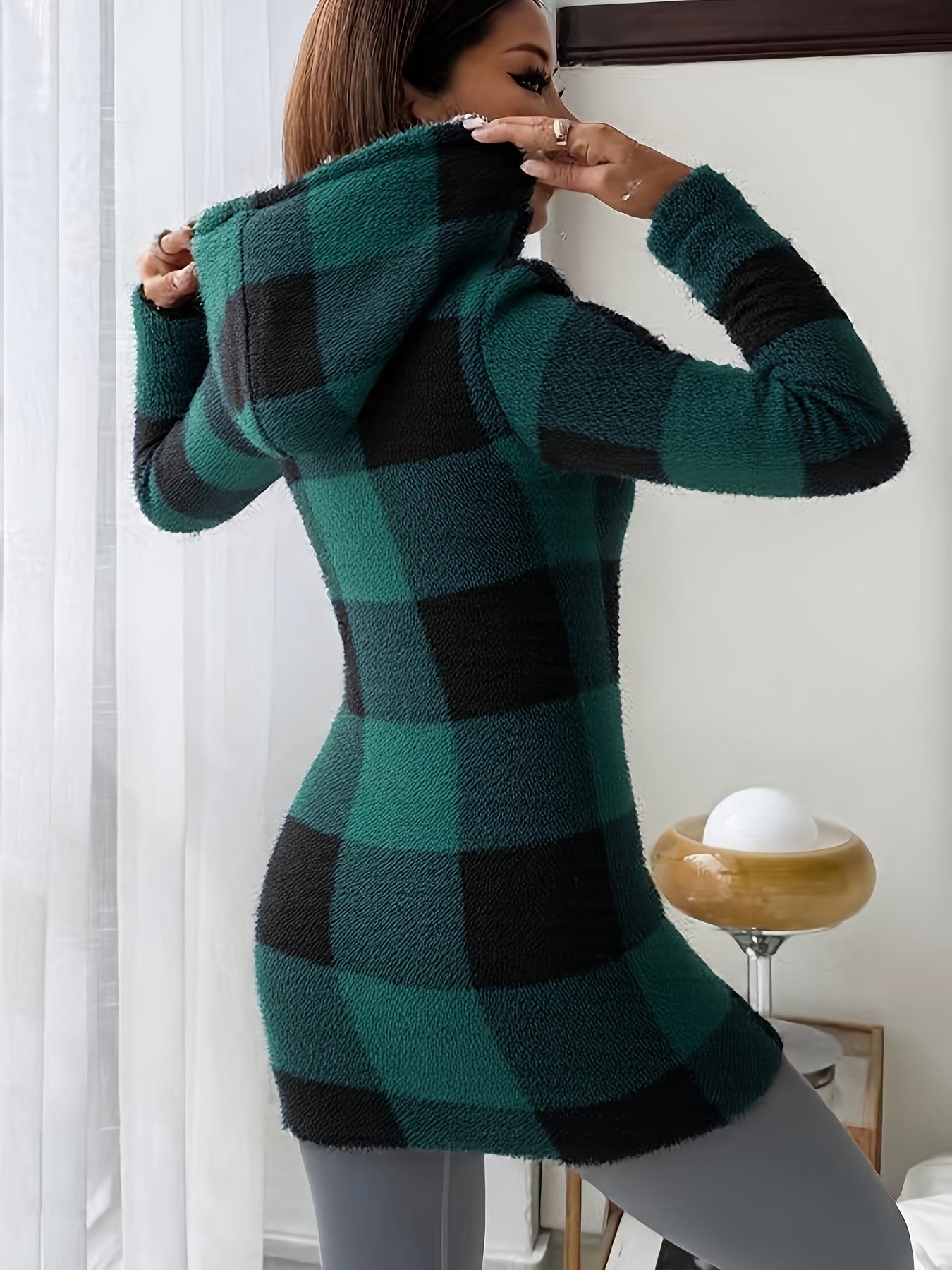 Gebreide trui met capuchon en rits voor comfort – TERAVO - Glamorix