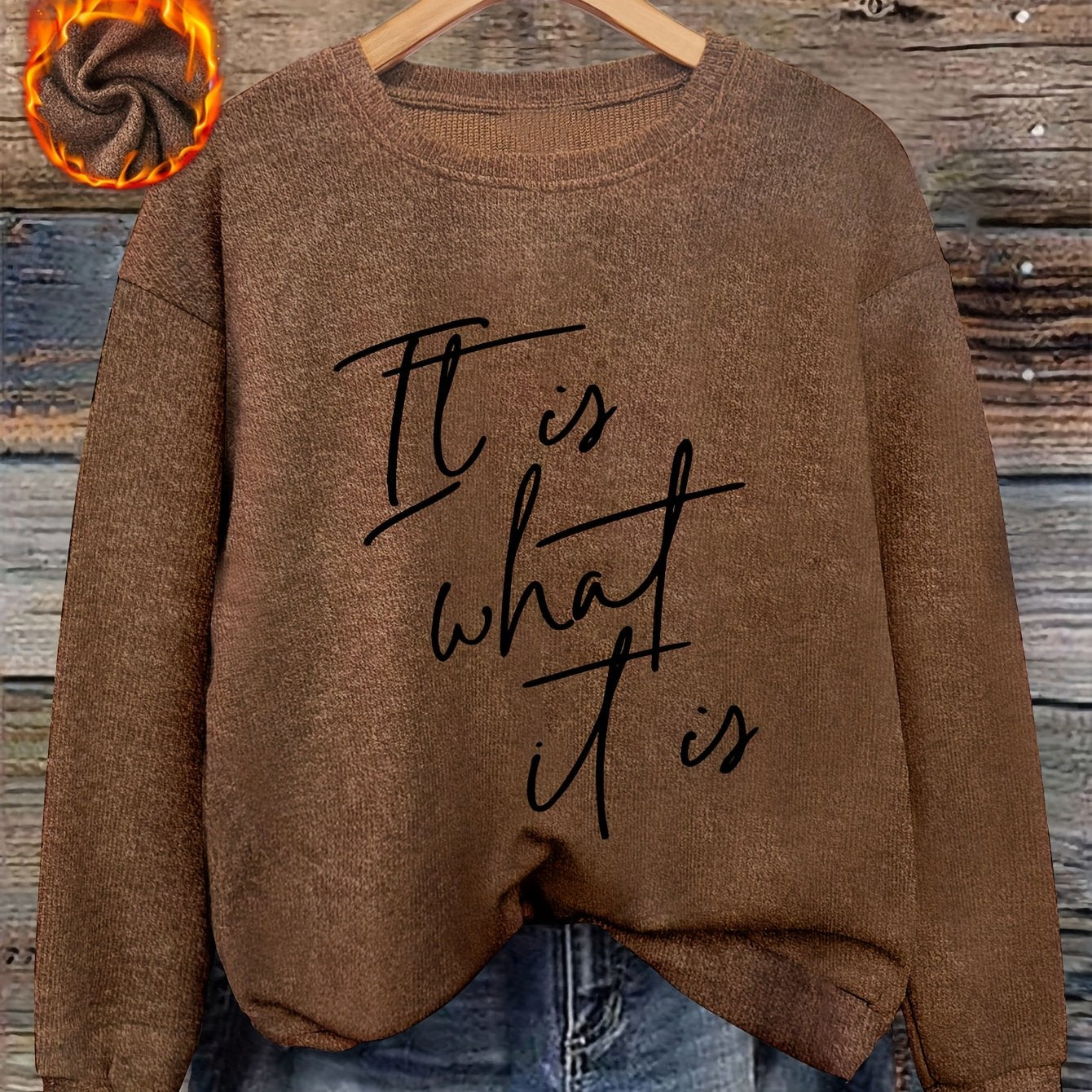 Gebreide trui met losse ronde hals voor heren – NOVAQUA - Glamorix