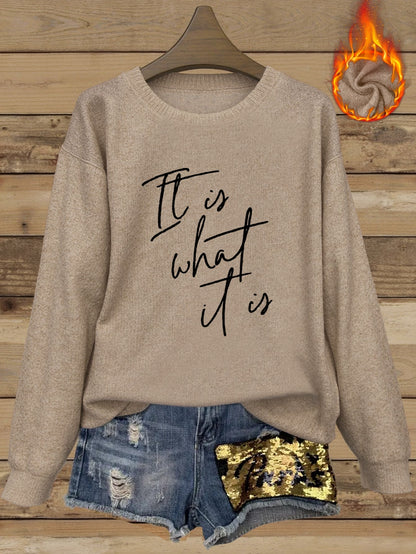 Gebreide Trui – Losse Ronde Hals & Zachte Bewegingsvrijheid - Glamorix