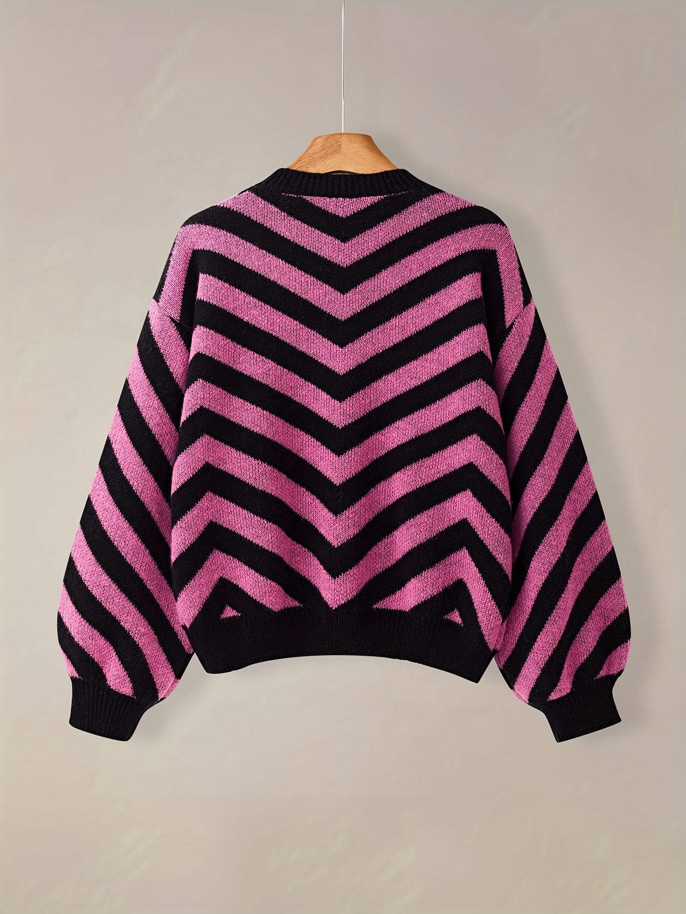 Gebreide trui met ronde hals voor dames – NOVAWEARX - Glamorix