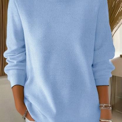 Gebreide trui met pasvorm voor dames rekbare stof – NOVA - Glamorix