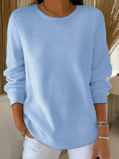 Gebreide trui met pasvorm voor dames rekbare stof – NOVA - Glamorix