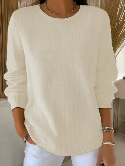 Gebreide trui met pasvorm voor dames rekbare stof – NOVA - Glamorix