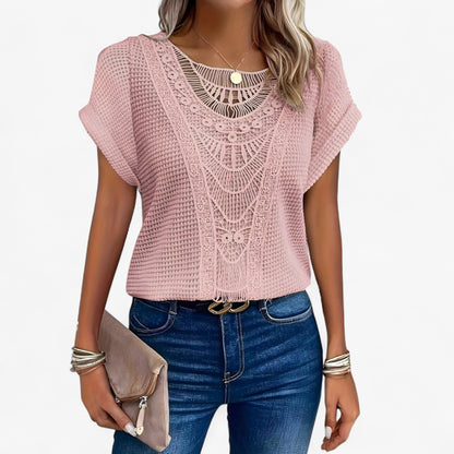 Chique kanten top voor tijdloze elegantie – BellezaLace - Glamorix