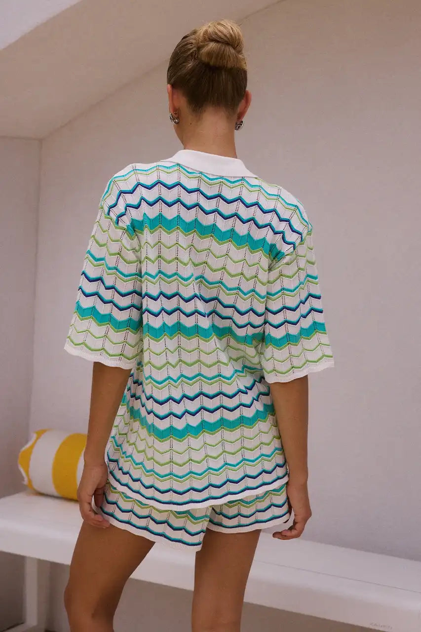 Luchtig dames setje met top en shorts – ALARA BREEZE - Glamorix