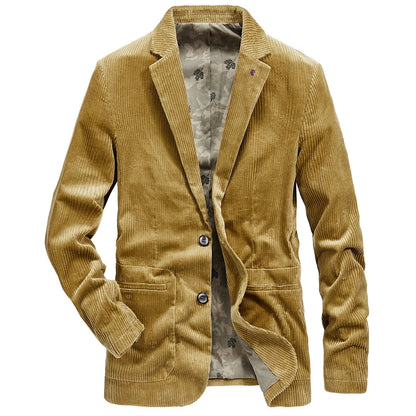 JULIAN - Corduroy blazer met gebloemde voering voor heren