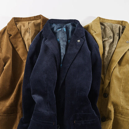 JULIAN - Corduroy blazer met gebloemde voering voor heren