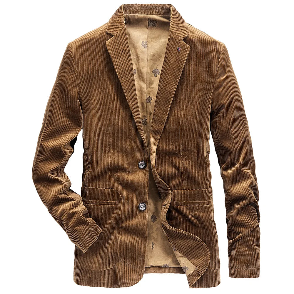 JULIAN - Corduroy blazer met gebloemde voering voor heren