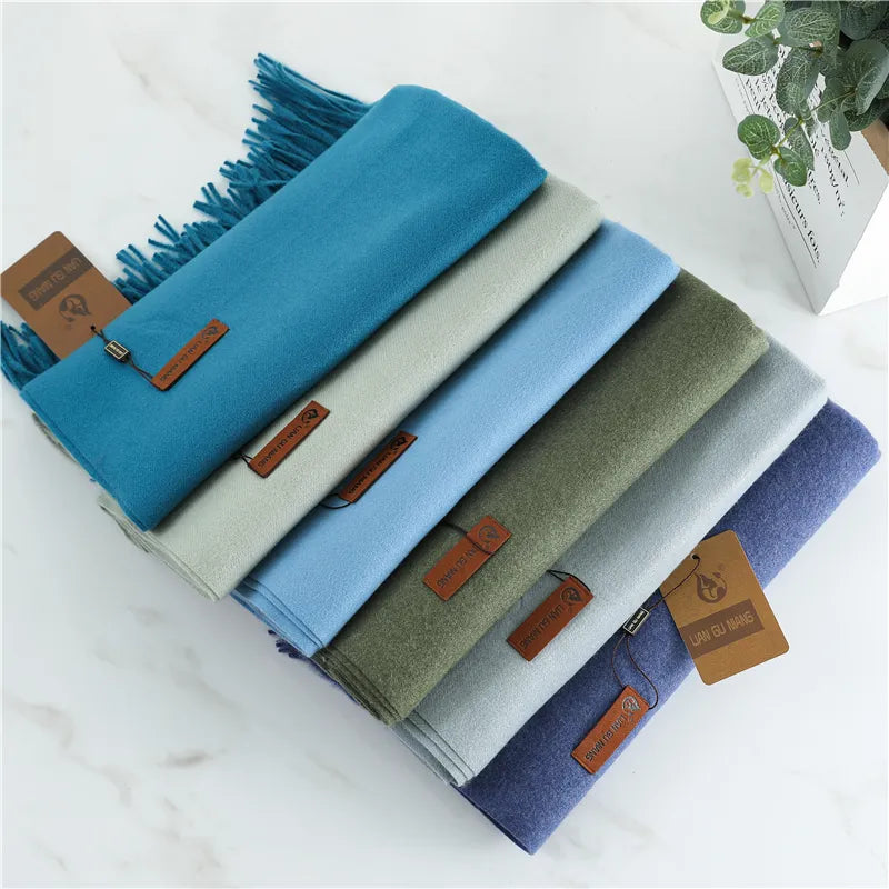 CLAUDIA - Warme en stijlvolle kasjmier wintersjaal voor vrouwen