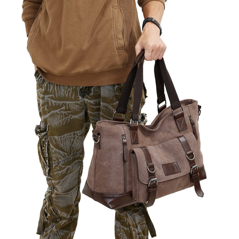 ATLAS - Canvas reistas voor heren met een robuuste look