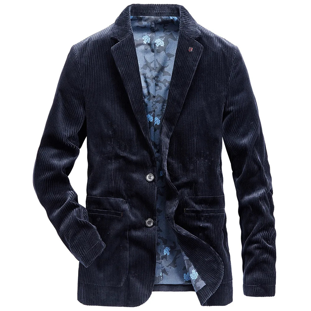 JULIAN - Corduroy blazer met gebloemde voering voor heren