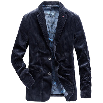 JULIAN - Corduroy blazer met gebloemde voering voor heren