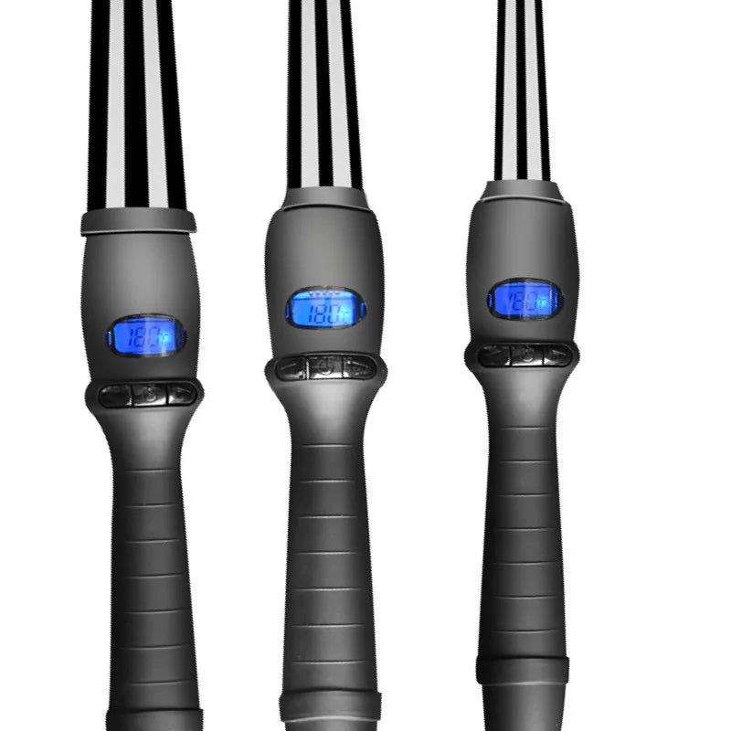 Kegelvormige keramische krultang voor natuurlijke krullen – CURLGLOW PRO - Glamorix