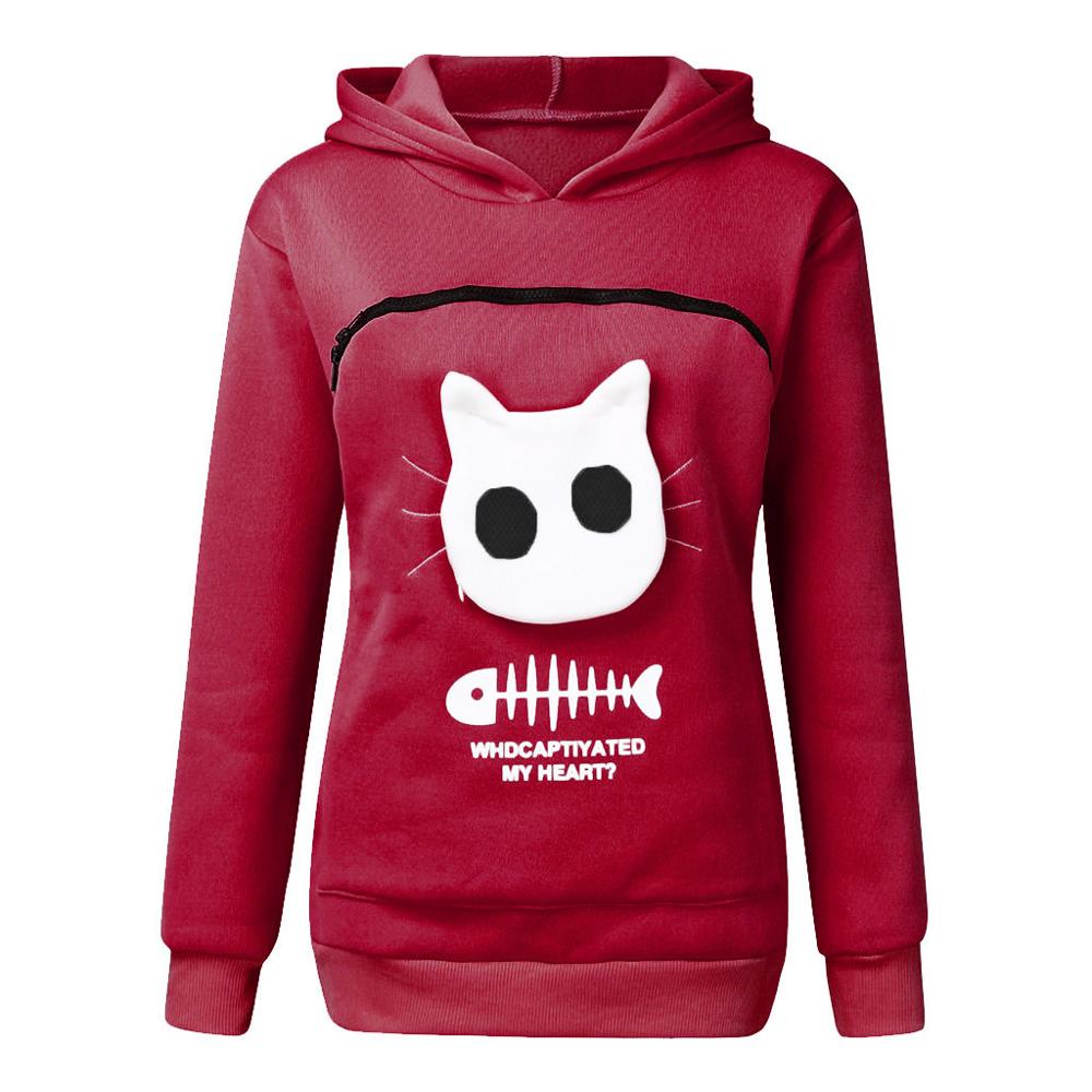 PIPER - Hoodie met huisdierdragerzak en leuk grafisch ontwerp