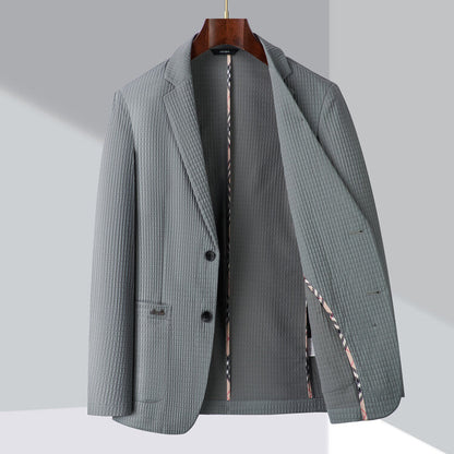 Liam - Moderne herenblazer met structuur voor een verfijnde look
