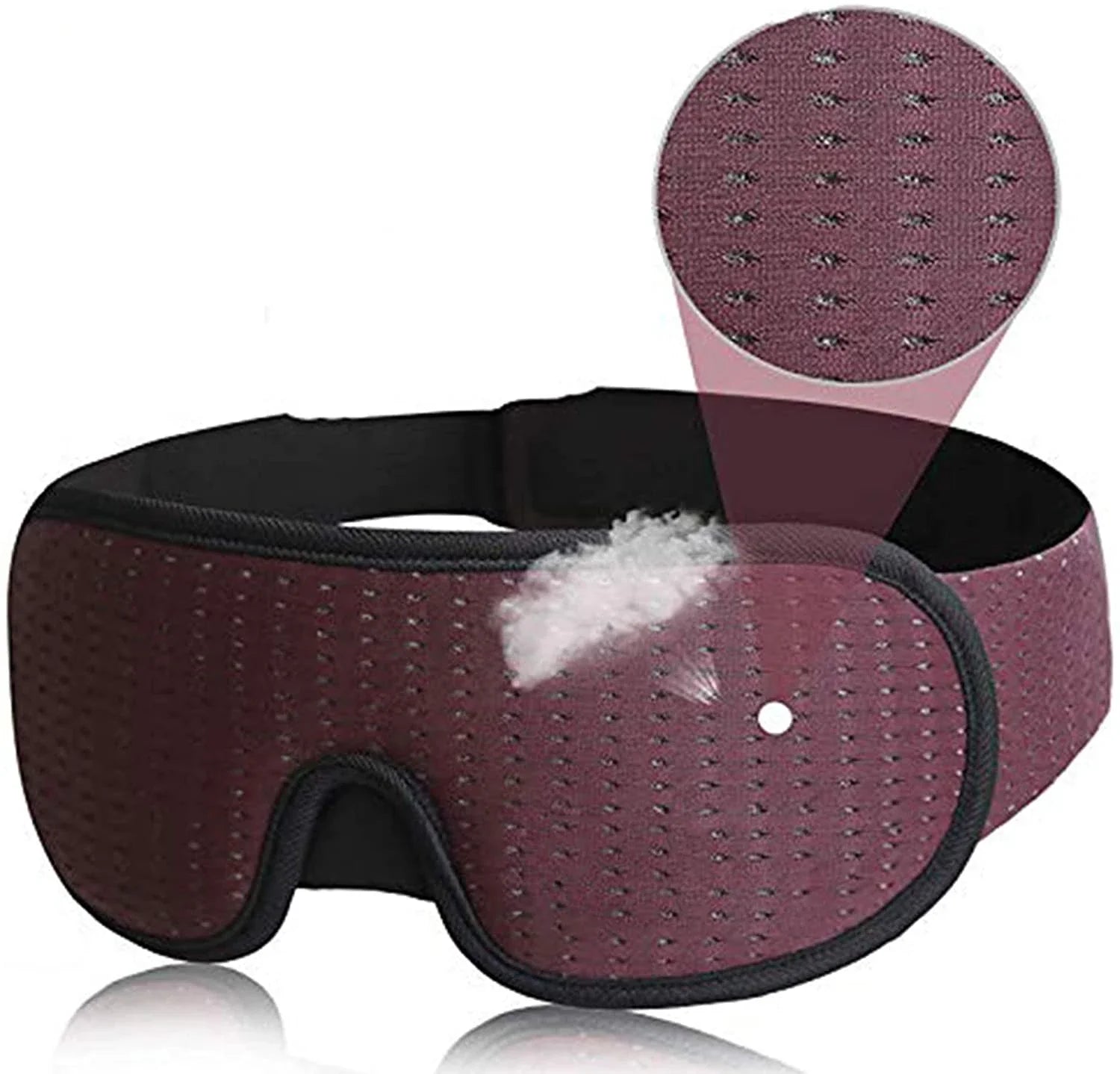 Zachte slaapmasker van ademende stof voor diepe rust – DREAMBLOCK SOFT - Glamorix