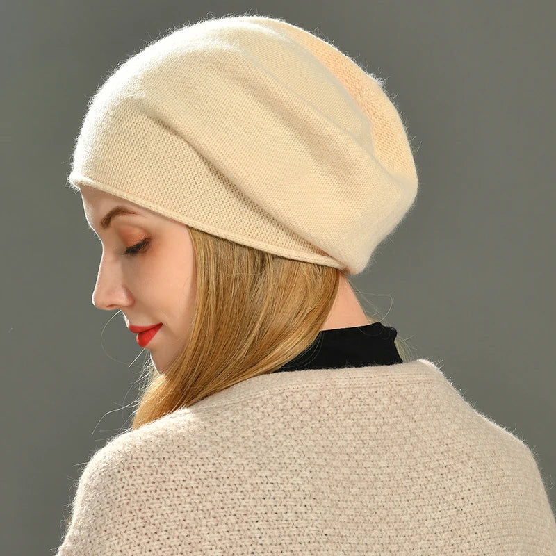 YASMINE – Gebreide dames beanie met zachte fit - Glamorix