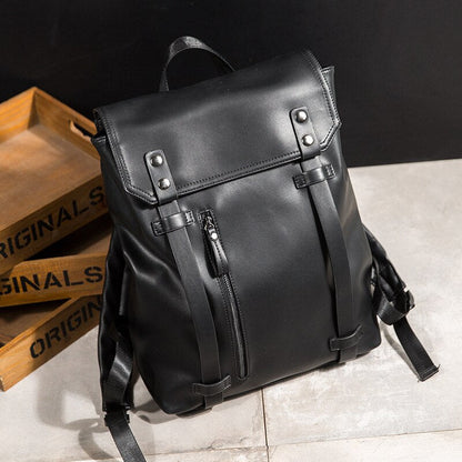 ASTON - Minimalistische leren rugzak voor een stijlvolle, moderne look
