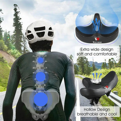 Ergonomisch fietszadel met dikke gelvulling voor MTB en racefietsen – RIDURA ComfortRide - Glamorix