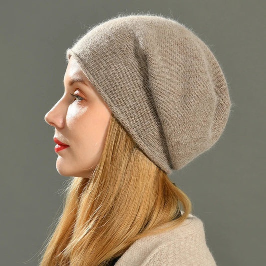 YASMINE – Gebreide dames beanie met zachte fit - Glamorix