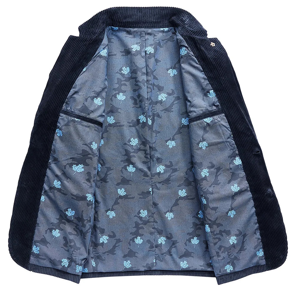 JULIAN - Corduroy blazer met gebloemde voering voor heren