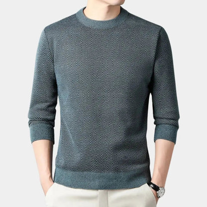 Casual herentrui met getailleerde pasvorm en moderne look – RENZOR - Glamorix
