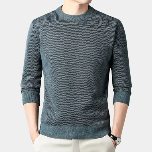 Casual herentrui met getailleerde pasvorm en moderne look – RENZOR - Glamorix