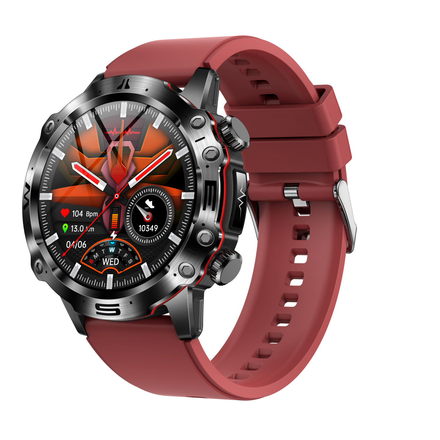 Gezondheidssmartwatch met ECG, bloedsuiker- en bloeddrukmeting – VITALTRACK PRO - Glamorix