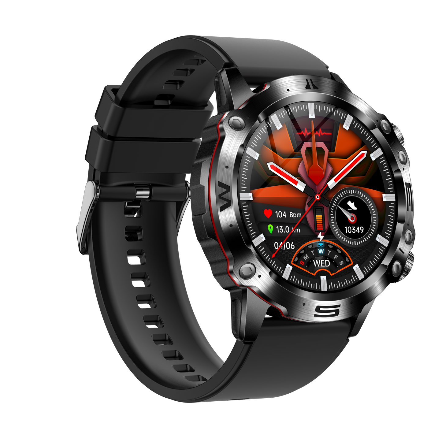 Gezondheidssmartwatch met ECG, bloedsuiker- en bloeddrukmeting – VITALTRACK PRO - Glamorix