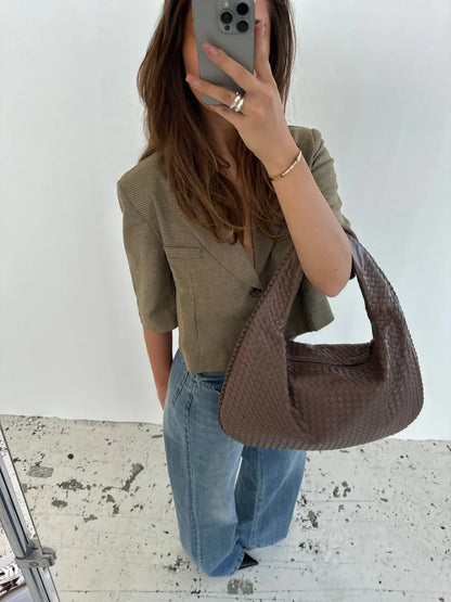 ELISE - Geweven hobo-tas voor dames met een stijlvolle twist