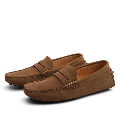 LEON - Casual suède loafers voor heren met klassieke elegantie