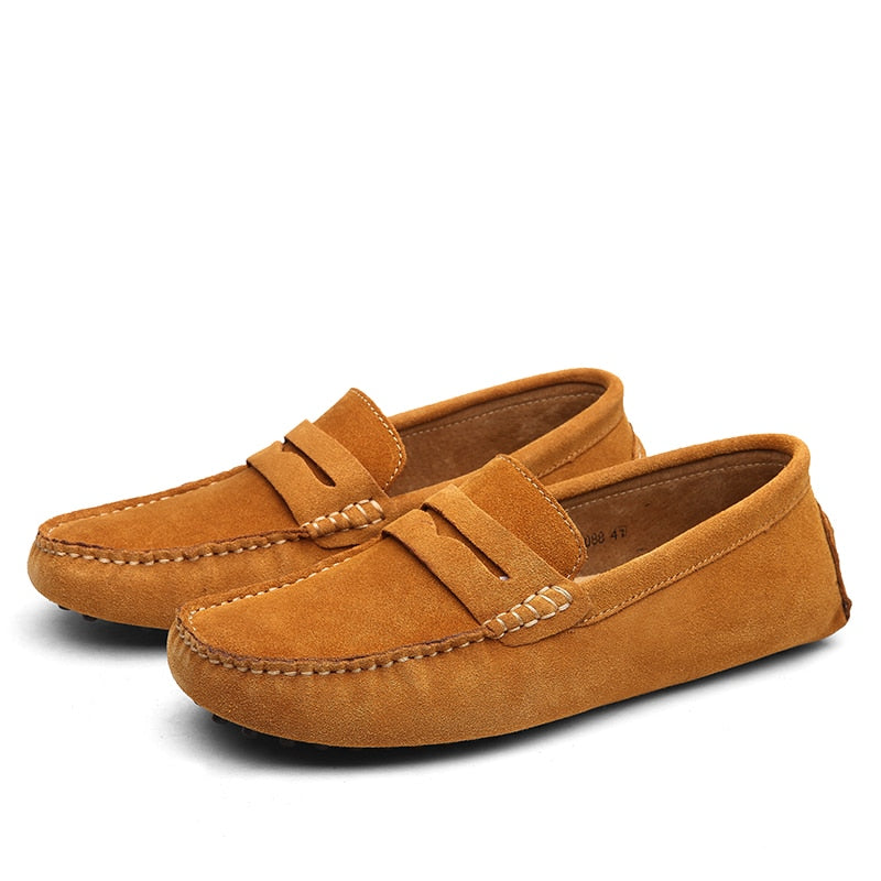 LEON - Casual suède loafers voor heren met klassieke elegantie