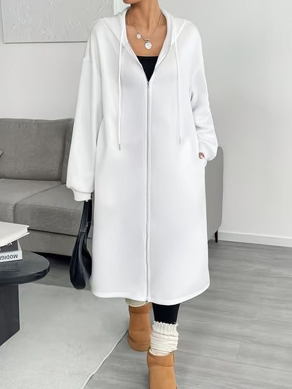 Capuchonjas met rits en knoopsluiting – NOVAQUANTIS - Glamorix