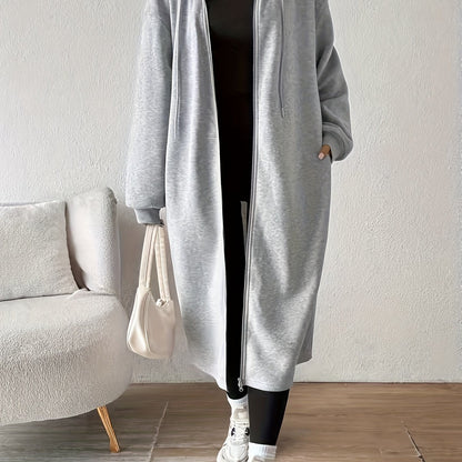 Capuchonjas met rits en knoopsluiting – NOVAQUANTIS - Glamorix