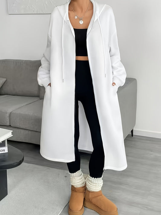 Capuchonjas met rits en knoopsluiting – NOVAQUANTIS - Glamorix