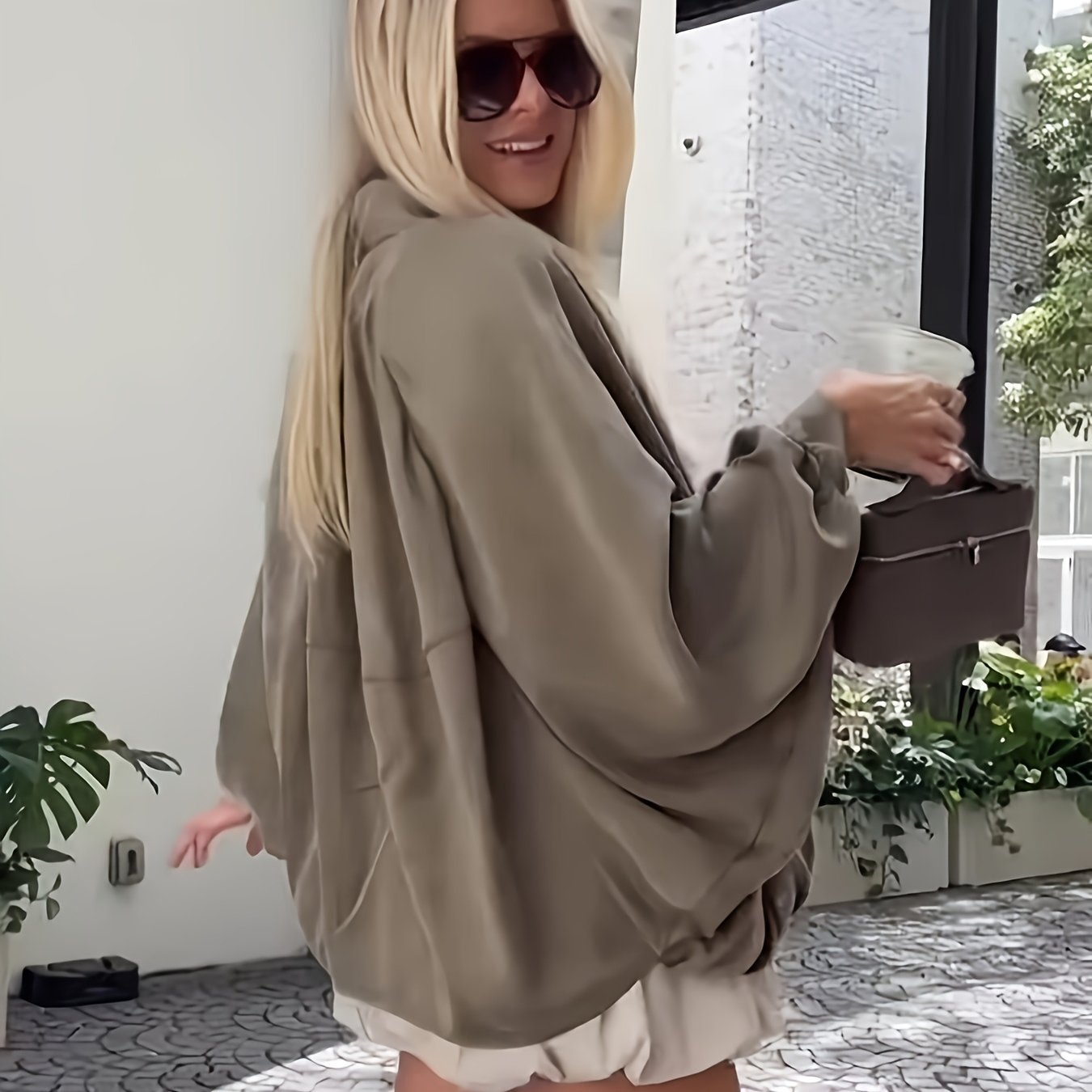 Jas - Geplooide Body En Rits Voor Bewegingsvrijheid - Glamorix