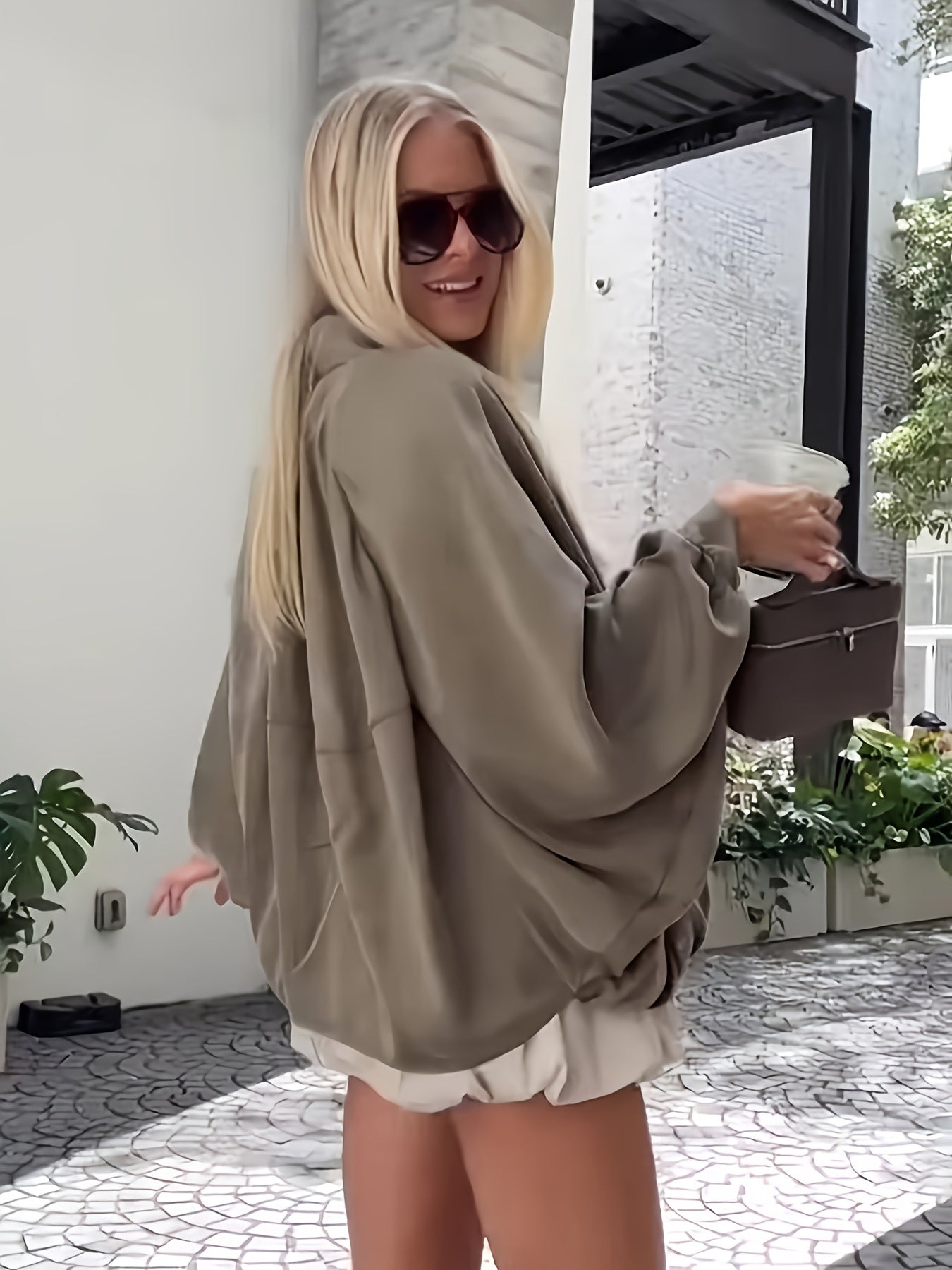 Jas - Geplooide Body En Rits Voor Bewegingsvrijheid - Glamorix