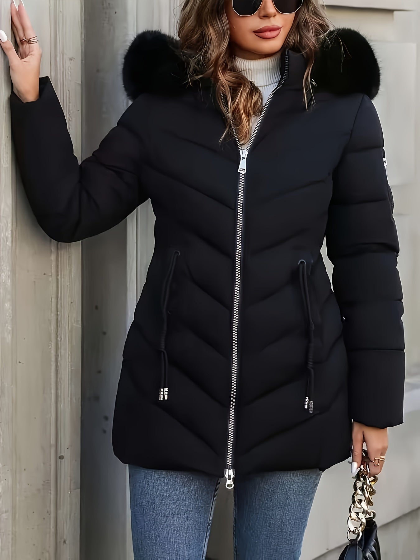 Een jas met ritssluiting en voorvakken voor heren – NEOVEX - Glamorix