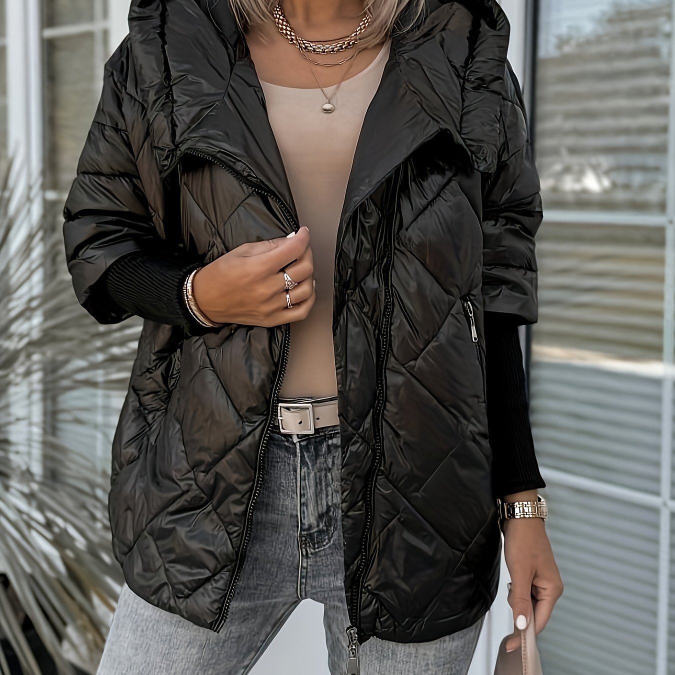 Jas - Gewatteerde Vorm & Warme Isolatie - Glamorix