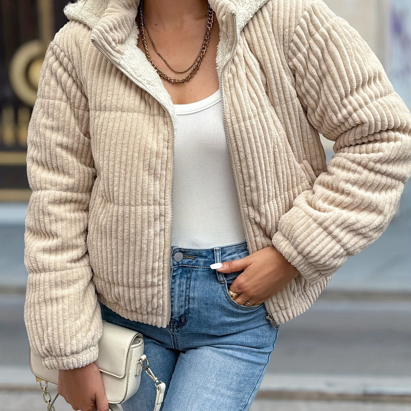 Jas – Korte Capuchon En Bewegingsvrijheid - Glamorix