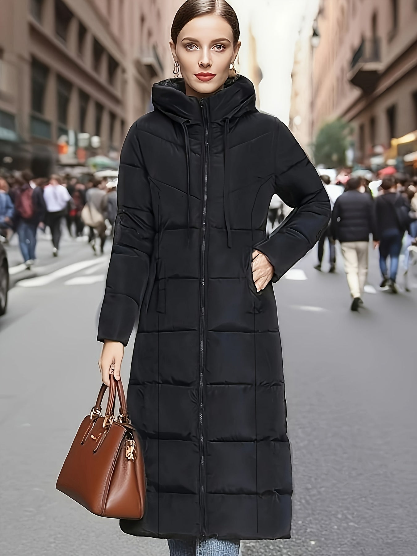 Jas – Lange Capuchon Vorm & Winddicht Warmte - Glamorix