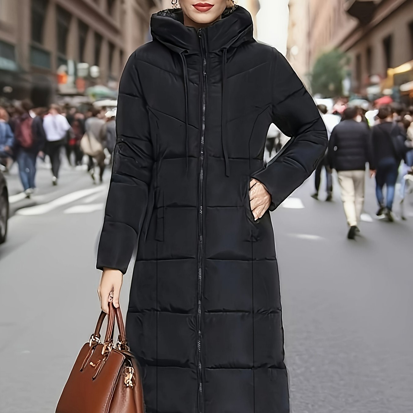 Jas – Lange Capuchon Vorm & Winddicht Warmte - Glamorix