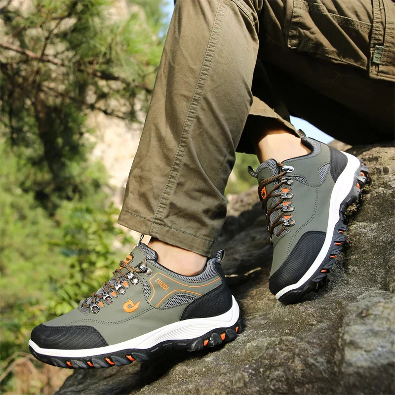 Robuuste heren wandelschoenen met grip en comfort – TRAKFORCE - Glamorix