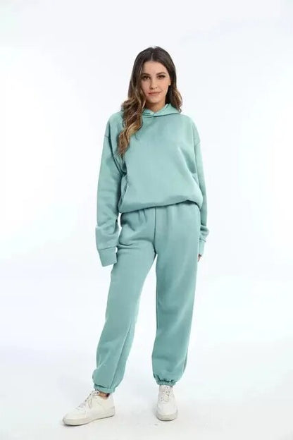 LILA - Relaxed fit hoodie en jogger loungeset voor dames