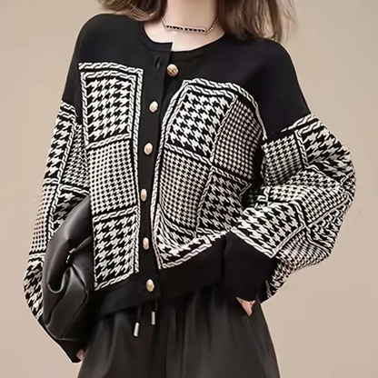 Gebreid damesvest met knoopsluiting en zachte feel – ALVÉRA - Glamorix