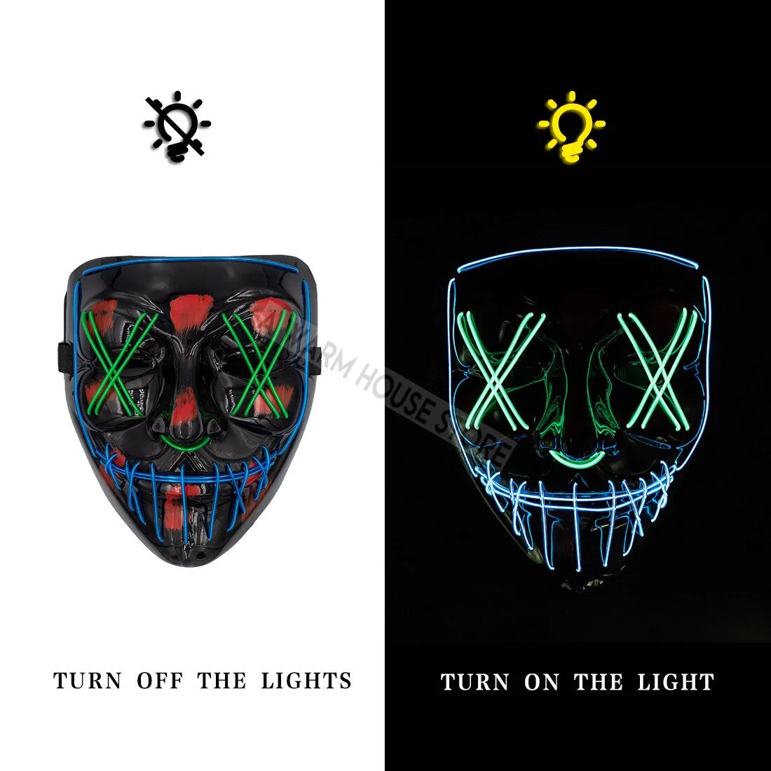 HALLOWEEN – LED Halloween masker