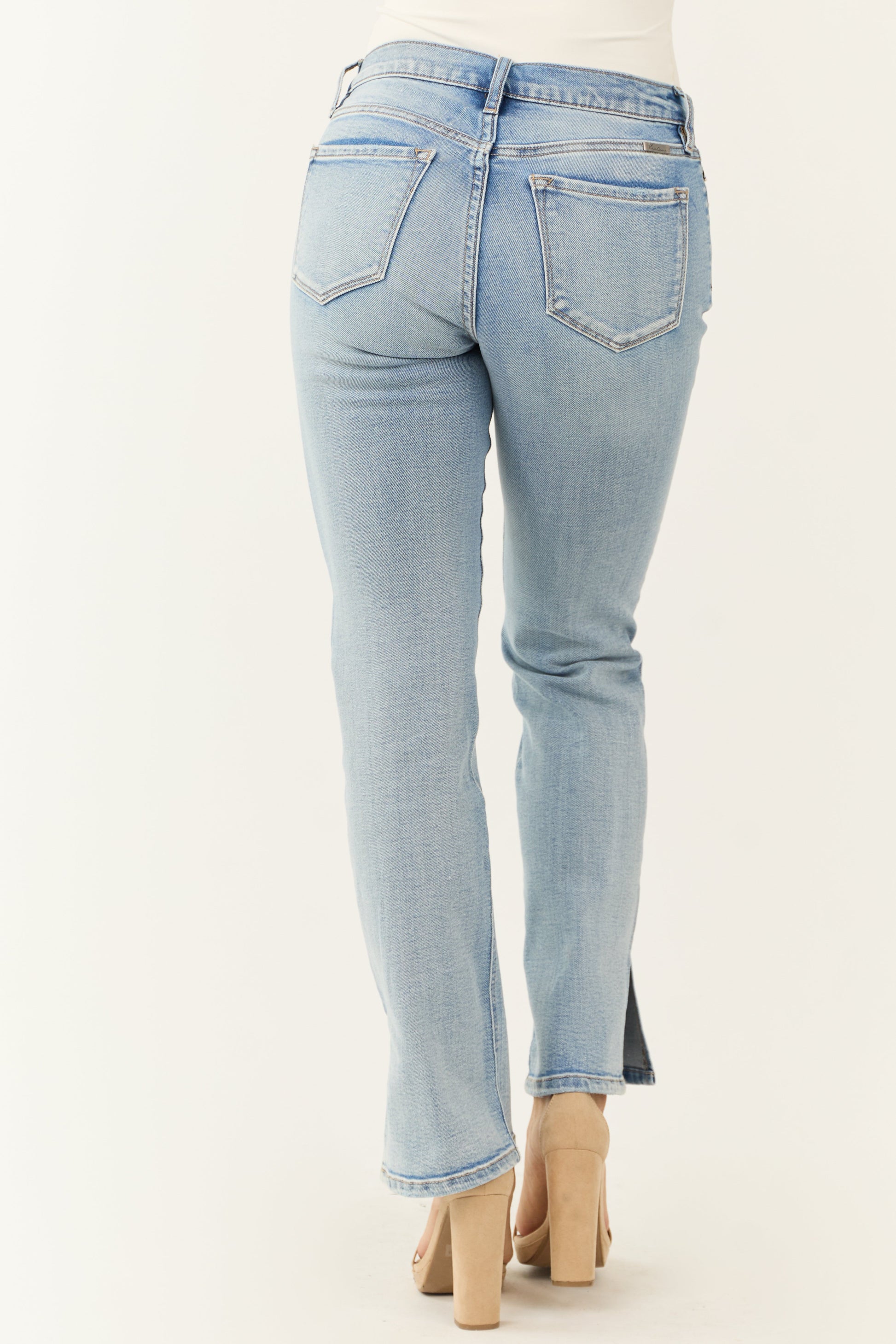NAÏA – Dames jeans met rechte pijpen in lichtblauw denim - Glamorix
