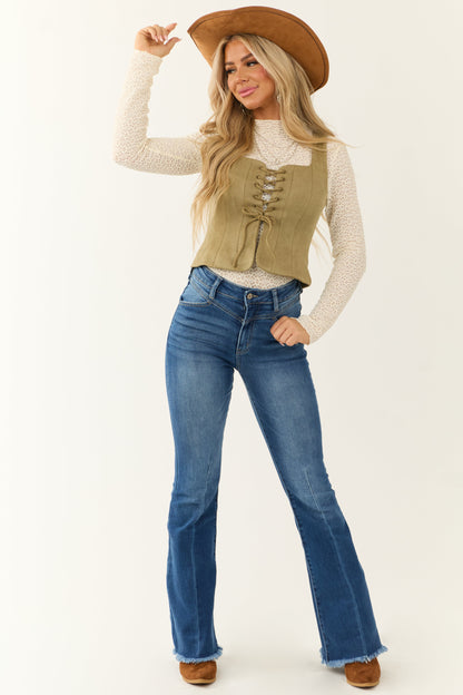 ELARA – Flared dames jeans van comfortabel stretch denim - Glamorix