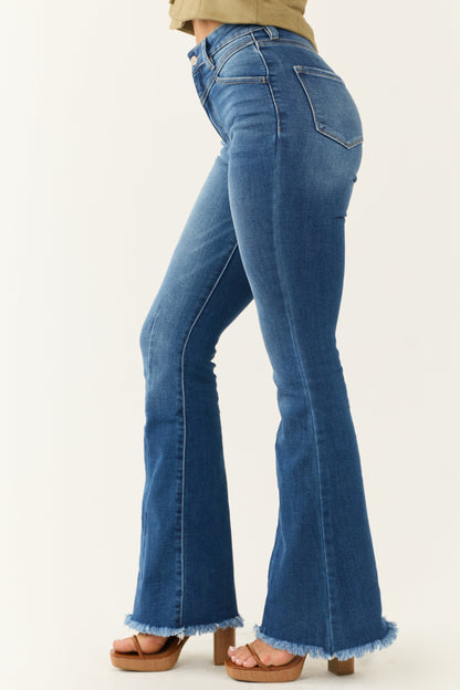 ELARA – Flared dames jeans van comfortabel stretch denim - Glamorix