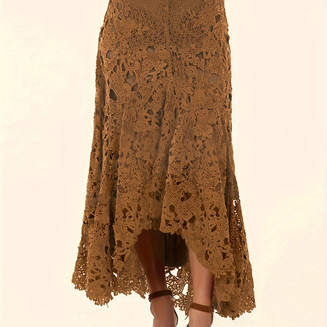 Kanten Rok - Asymmetrische Zoom En Hoge Taille Vrijheid - Glamorix